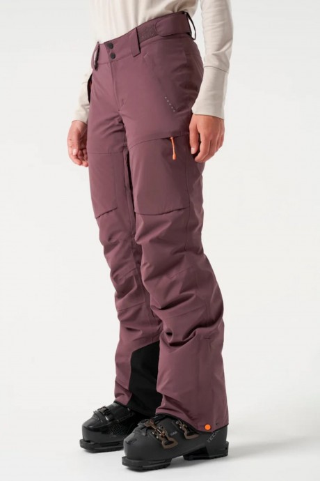 pantalon orage Clara dark plum biais portrait