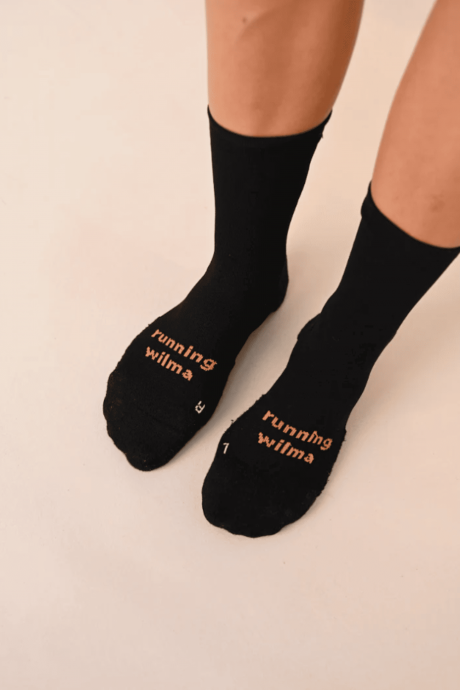 chaussettes running femme wilma noires